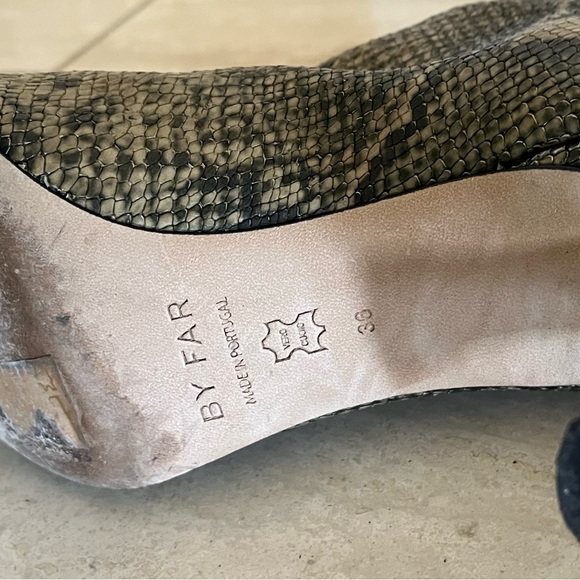 By Far Stevie Booties in Snake Printed Leather - Picture 12 of 12